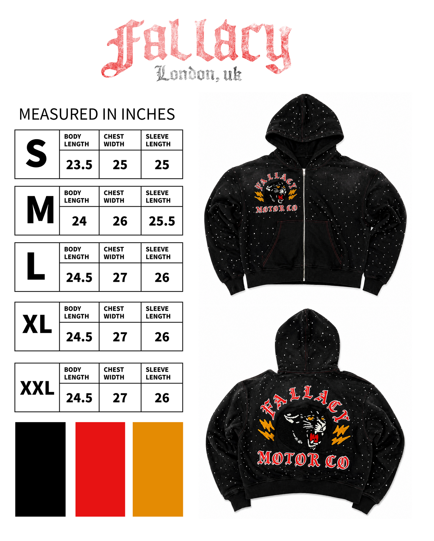 FALLACY Panther Motor Co Zip up